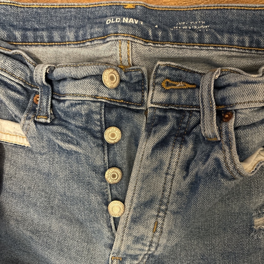 Distressed Blue Jeans - Picture 3 of 3